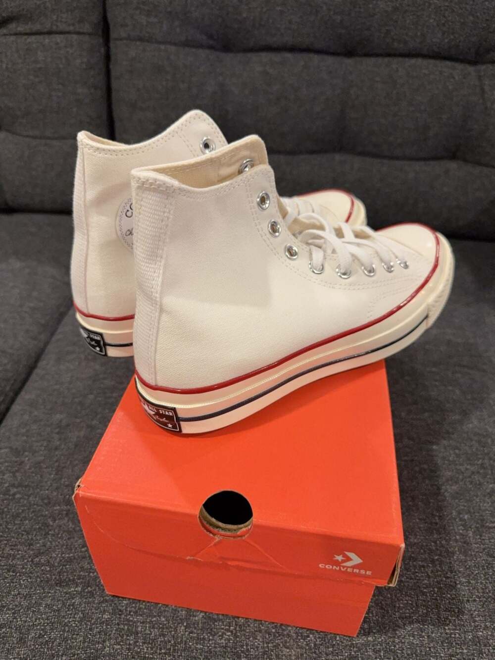 Converse Chuck Taylor 70s High Top Sneakers Parchment Size 8 Men/10 Women - Picture 5 of 9